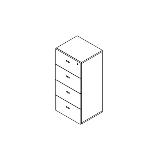 Axis 4-Drawer Chest w/1 Lock