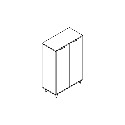 Bremen 80cm Pine Storage Cabinet