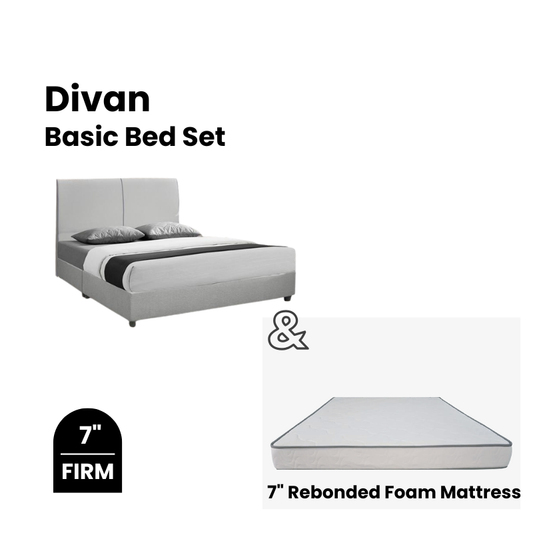 Basic Divan Bed and Mattress Set