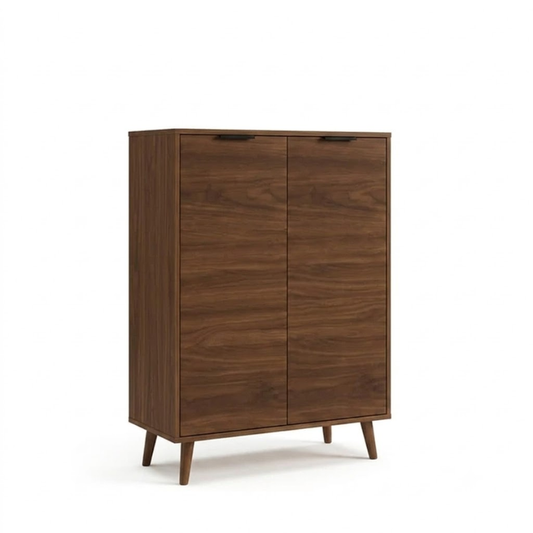 Bremen 80cm Walnut Storage Cabinet