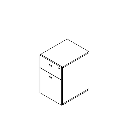 Cyber 2-Drawer Mobile Pedestal