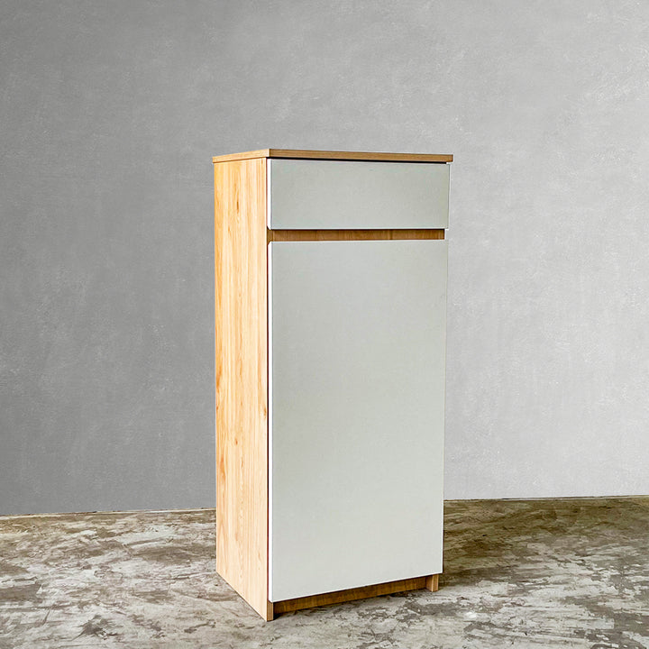Eden 40cm Maple Oak White Shoe Cabinet