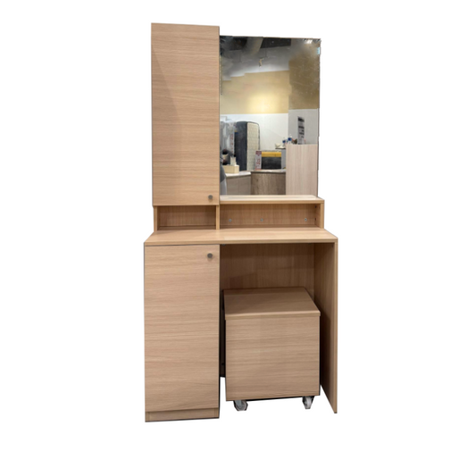 Ely 80cm Maple Dressing Table with Stool