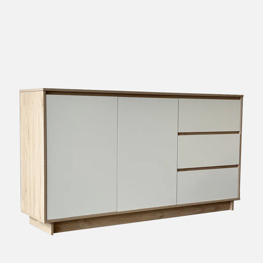 Evie 1.6m Maple/White Chest Sideboard