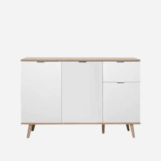 Hamburg 1.2m Pine/White Sideboard