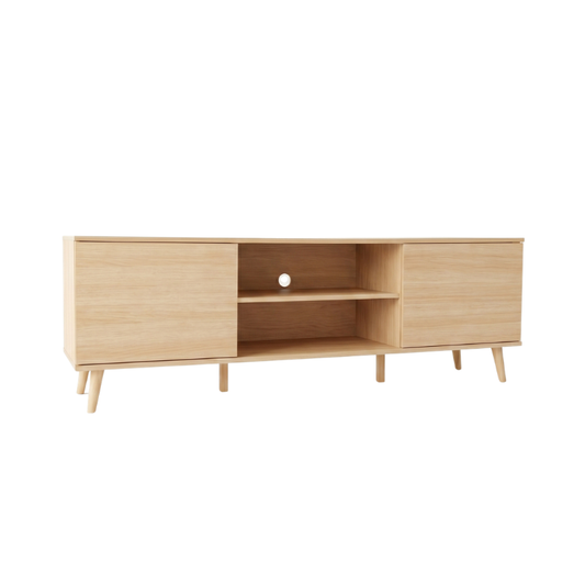 Hamburg 1.6m Maple TV Console Cabinet