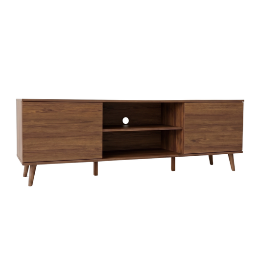 Hamburg 1.8m Walnut TV Console Cabinet