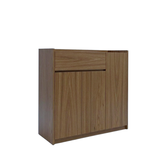 Harper 100cm Walnut Shoe Cabinet
