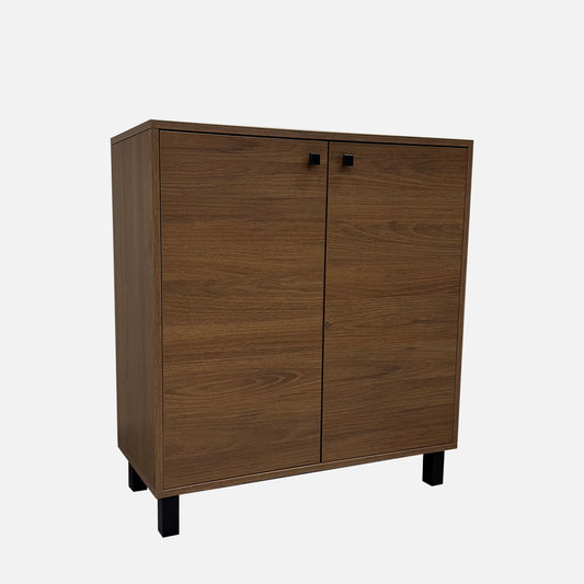 Richie 80cm Walnut Shoe Cabinet