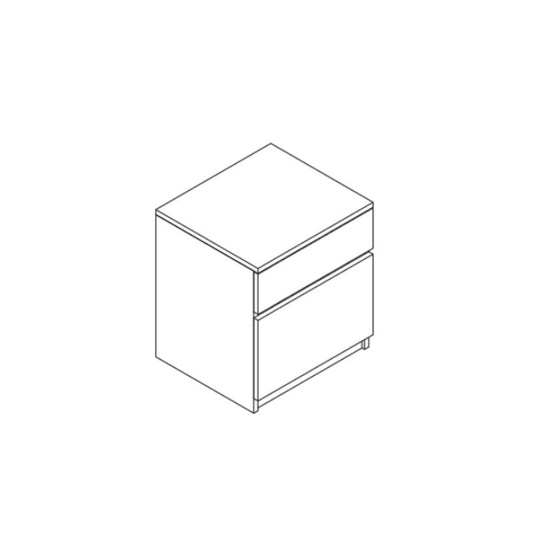 Cubo 45cm Maple Bedside Table