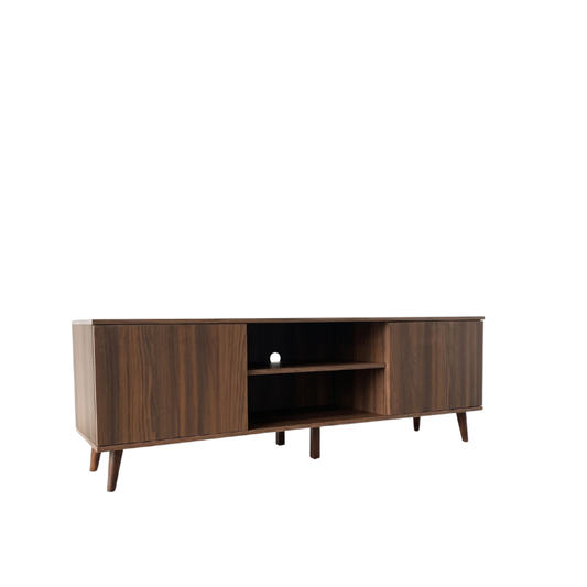 Hamburg 1.8m Walnut TV Console Cabinet