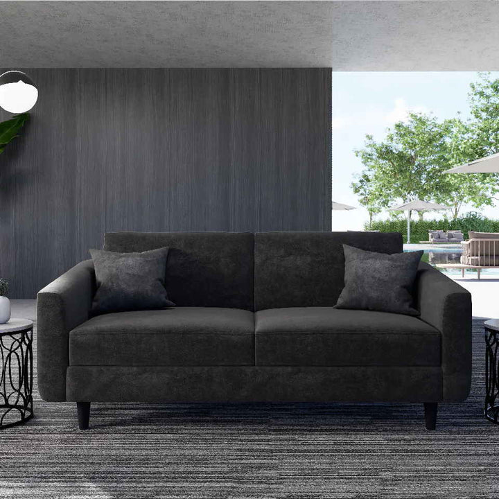 Raf 3 Seater Dark Grey Sofa