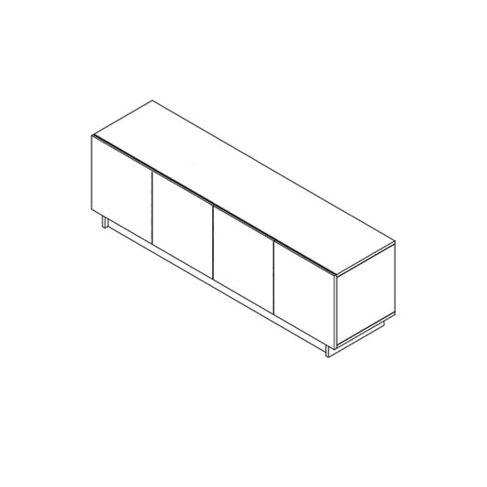 Paisley V2 1.6m Ash TV Console Cabinet