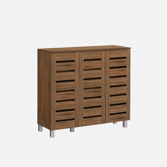 Vegas 90cm Walnut Shoe Cabinet