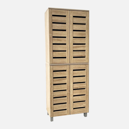 Vegas Oak 60cm Wide 1.62m High Shoe Cabinet