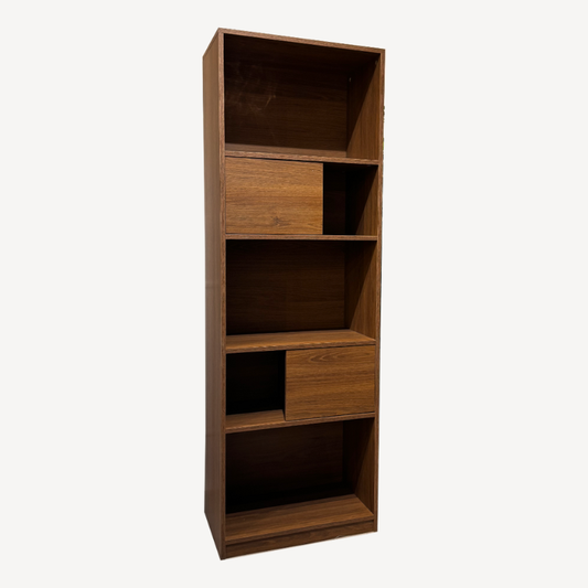 Warwick 60cm Walnut Bookcase Display Shelf