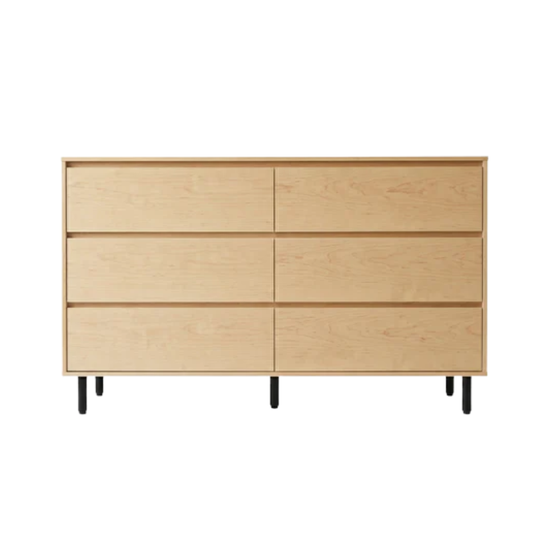 Verona 1.6m Maple 6-Drawer Chest Dresser Sideboard