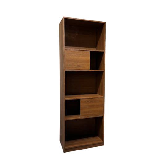 Warwick 60cm Walnut Bookcase Display Shelf