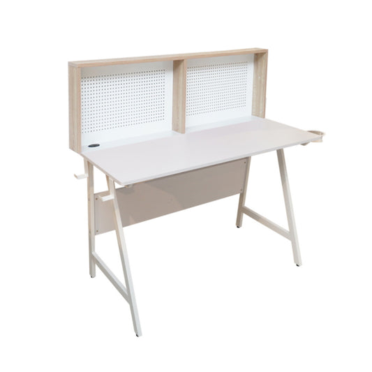 Noun 1.2m White/Oak Hutch Study Table