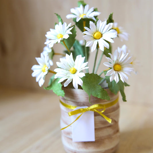 Daisy Bloom Paper Flower Pot