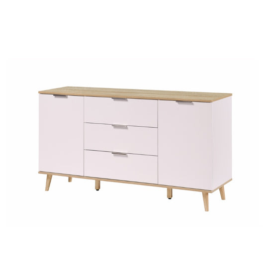 Hamburg 1.4m Pine/White Sideboard