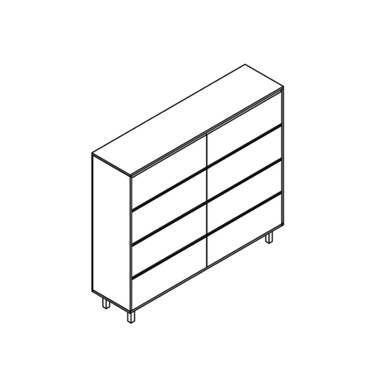 Alexis 1.4m Pine 4x2 Dresser