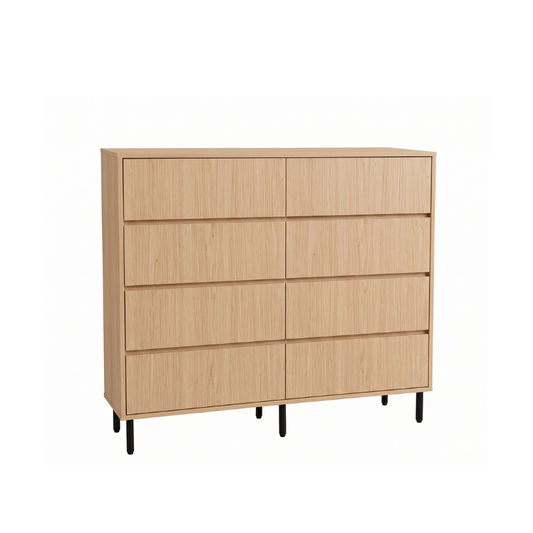 Alexis 1.4m Maple Chest of Drawers