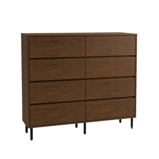 Alexis 1.4m Walnut 4x2 Dresser