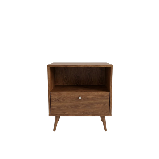 Alison 52cm Walnut Nightstand