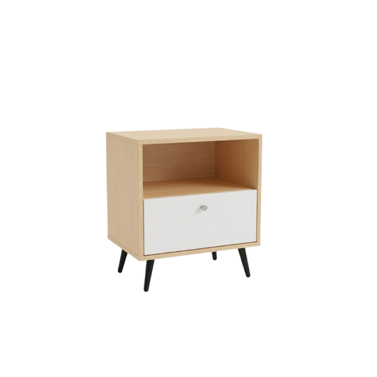 Alison 52cm Maple/White Side Table