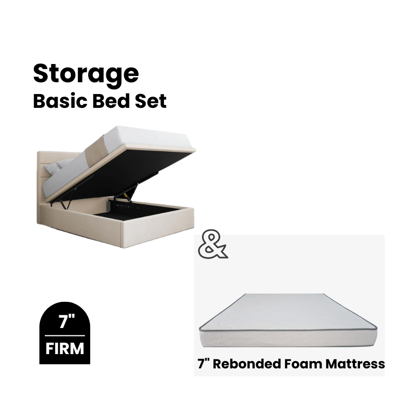 Basic Storage Bed and Mattress Set – Levels Living