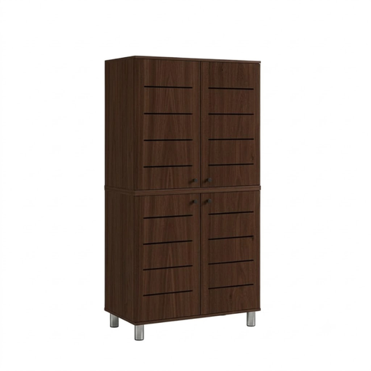 Boston 80cm Espresso High Shoe Cabinet