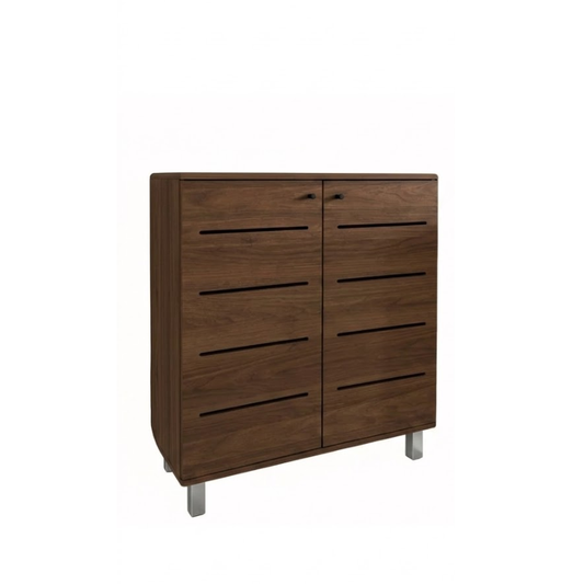 Boston 80cm Walnut Shoe Cabinet