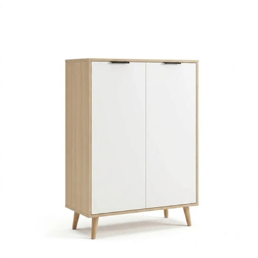 Bremen 80cm Maple/White Storage Cabinet