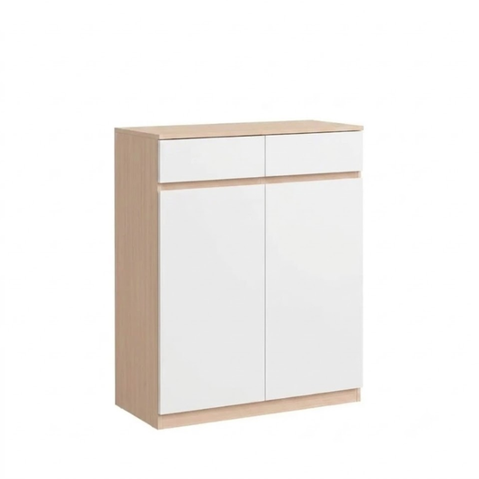 Brighton 80cm Maple/White Shoe Cabinet