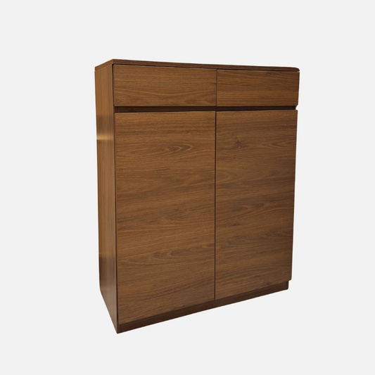 Brighton 80cm Walnut Shoe Cabinet