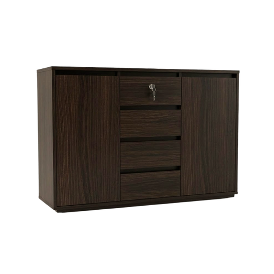Cubic 1.2m Espresso Chest Sideboard