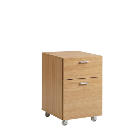 Cyber 40cm Maple 2-Drawer Mobile Pedestal
