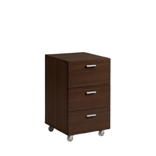 Cyber 40cm Espresso 3-Drawer Mobile Pedestal