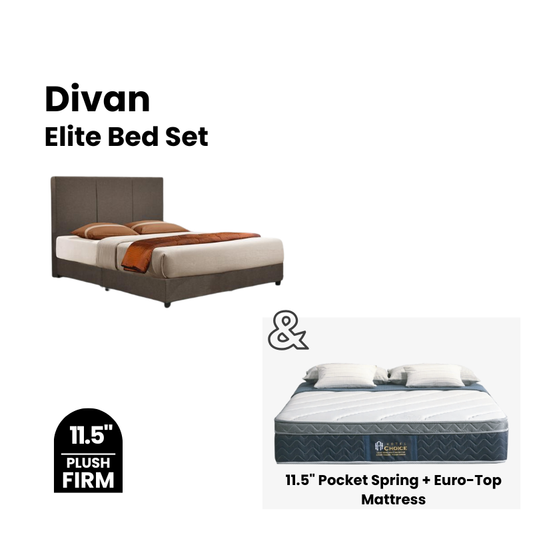 Elite Divan Bed and Mattress Set