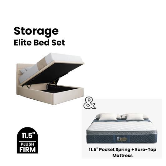 Elite Storage Bed and Mattress Set