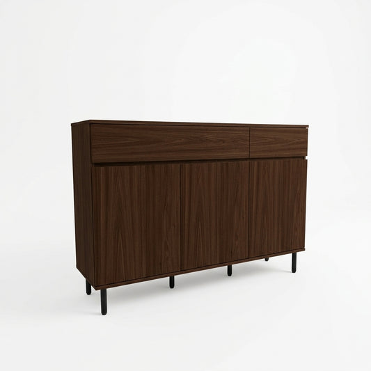 Manhattan 1.6m Flat-Top Espresso Sideboard