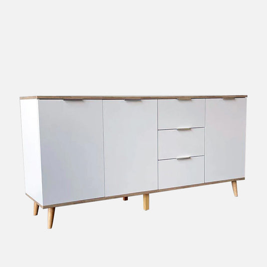 Hamburg 1.6m Pine Oak White Sideboard