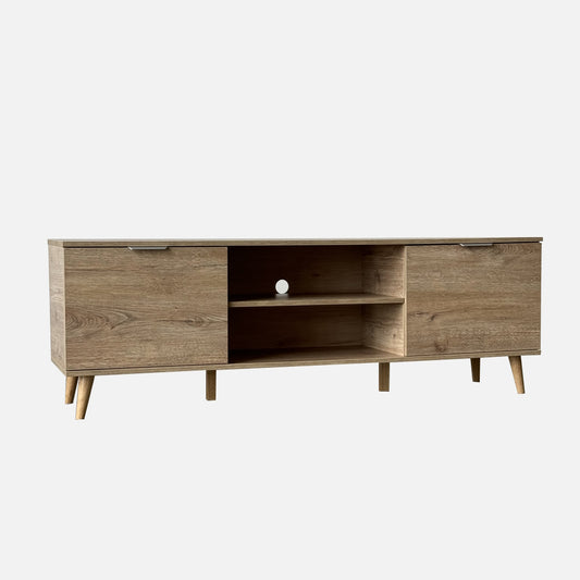 Hamburg 1.6m Natural Oak TV Console Cabinet (Display Set)