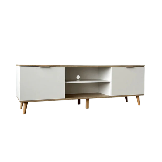 Hamburg 1.6m Pine/White TV Console Cabinet