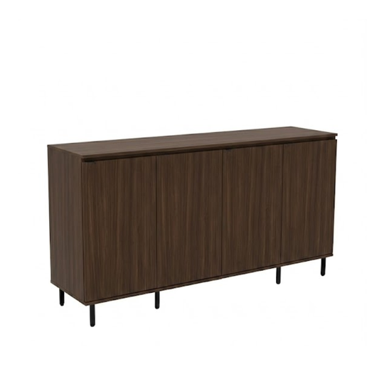 Harvey 1.8m Espresso 4-Door Shoe Cabinet