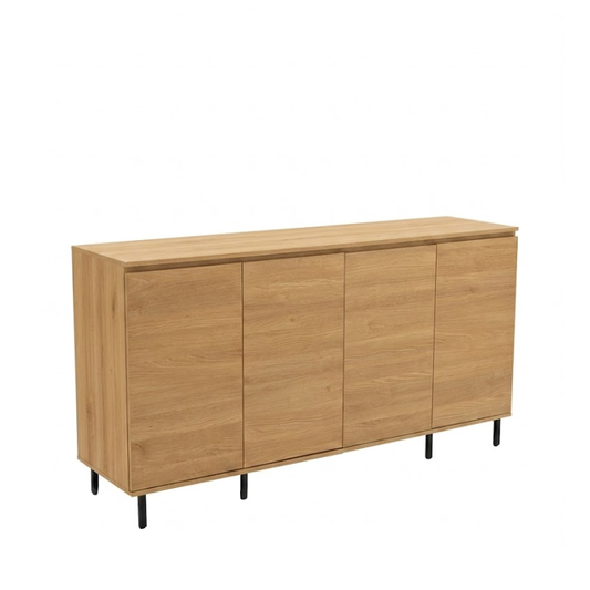 Harvey 1.8m Pine 4-Door Shoe Cabinet