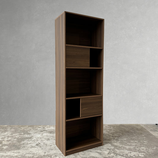 Warwick 60cm Walnut Bookcase Display Shelf