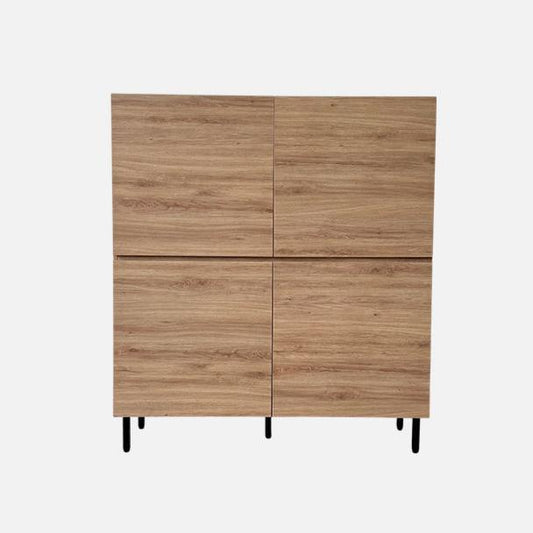 Munich 1.2m Pine Highboard Storage Cabinet