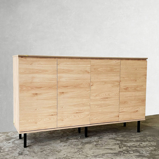 Monaco 1.8m Maple Oak 4-Door Sideboard